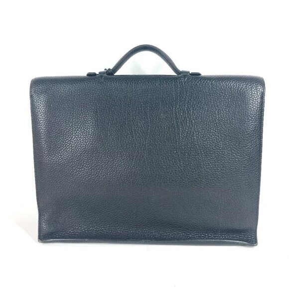 HERMES Briefcase Sac Adepeche 38 Bag Hand Bag Business bag Black/SilverHardware - Picture 3 of 15
